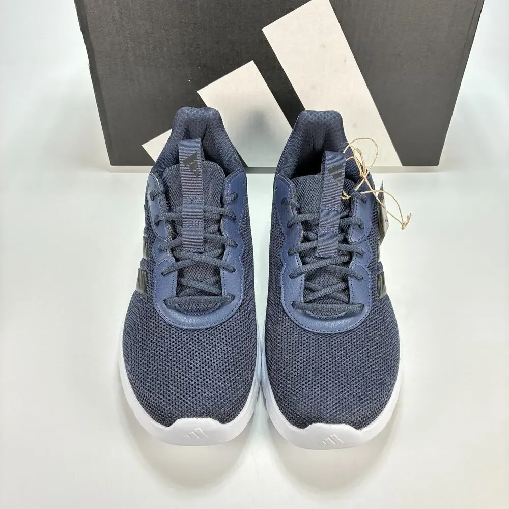 adidas Cloudfoam Flex Lace Navy Black Lifestyle Sneakers HQ4853 Men's Size 9.5